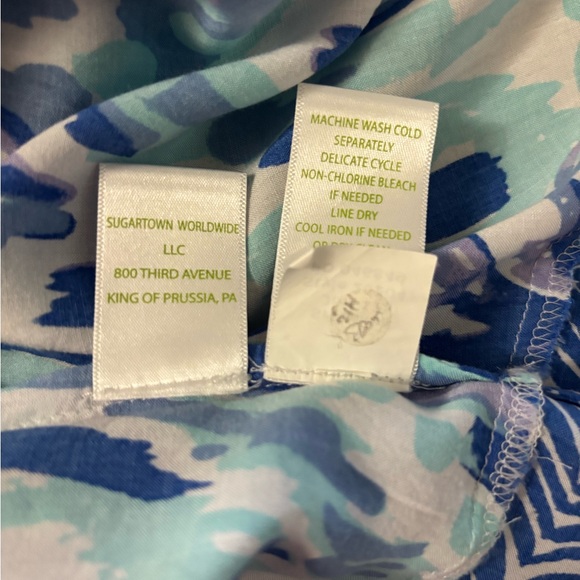 Lilly Pulitzer Quincy Strapless Dress in Blue and White, excellent condition - Picture 10 of 10